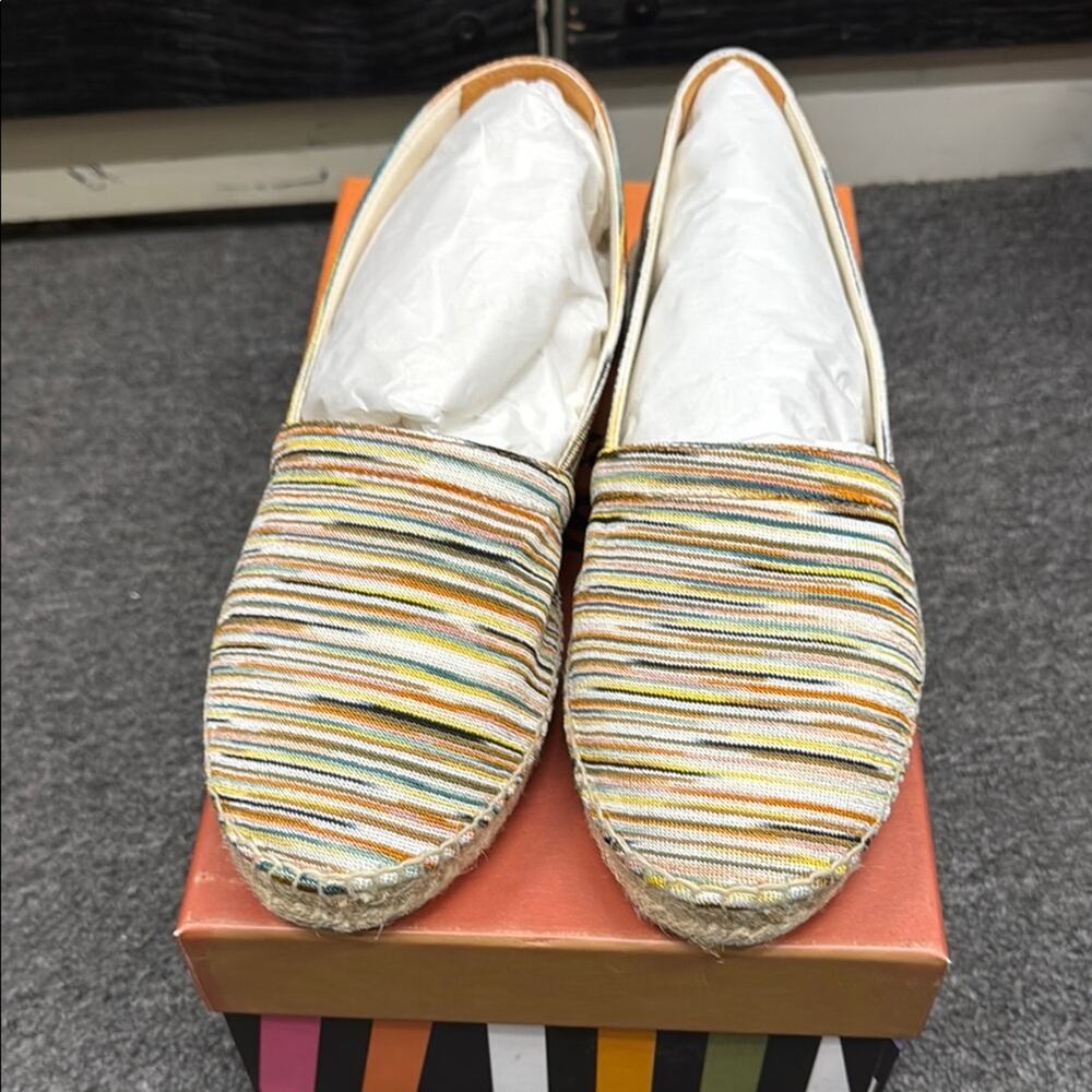 NWT Missoni Colorful Striped Espadrille sneakers Size 40 US 10